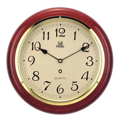 China Antique Style 12.4 Inch Quartz Movement Field View Bamboo Art Clocks OEM Round Wood Home Decorative Wall Clocks Are Welcome for sale