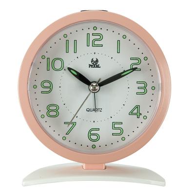 China Minimalist Promotional Gifts Multicolor High Quality Analog Travel Alarm Clock With Flash Light , Doze Battery Operated for sale