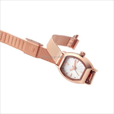 China Global Wholesale Meta Stainless Steel For Woman Lover Fashion Gift Mini Wrist Watch OEM Are Welcome Needle Watches for sale