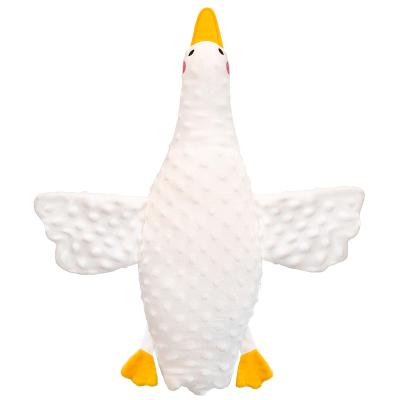 China Wholesale Custom Stuffed Plush Toys Free Sample Large Realistic White Goose Comfort Doll Stuffed Animal Soothe Big White Goose Plush Toys for sale