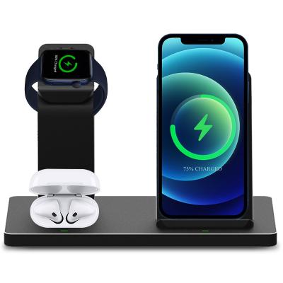 China Multifunctional Wireless Charger GTIMLMC 3 in 1 Wireless Chargers Stand 15W Aluminum Alloy Fast Multi Function for iPhone and Android for sale