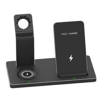 China Smart Watch GTIMLMC 2022 New Products Single Phone Holder 2 in 1 Wireless Charger Aluminum Multifunction 3in1 15W Wireless Charger for sale