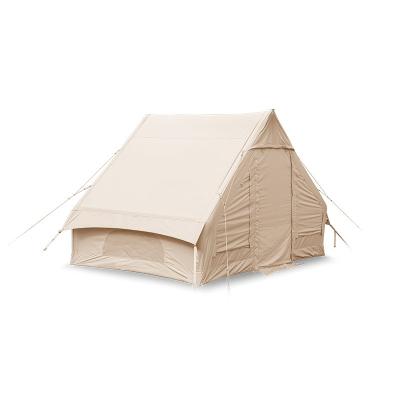 China Tube Type Tent Stake 3*2.1M Inflatable Canvas Tent Cotton Air Pole Tent For Outdoor Camping Glamping Party for sale