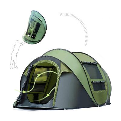 China Portable Foldable Automatic Waterpoof Camping Tent LULUSKY Glamping 4 Person Wholesale Suppliers Pop Up Outdoor Automatic Tent for sale