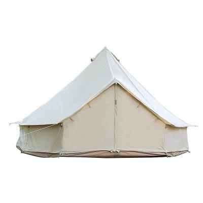 China Longsen Camp 3-5m Camp 3-5m Bell Low MOQ Game Camouflage/Field Tents Camper Waterproof Luxurious Outdoor Tent Canvas Glamping for sale