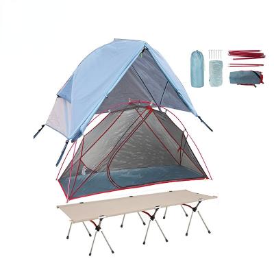 China Qibu Camping Equipment Tent Outdoor Waterproof Cradle Universal Camping Cot Bed Cradle Tent Straight Tying Type 1 for sale