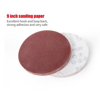 China Foam Disc Sponge Sandpaper Tools Grit240 Abrasives Custom Sandpaper For Orbital Sander Maker Disc Pad 9 Inch for sale