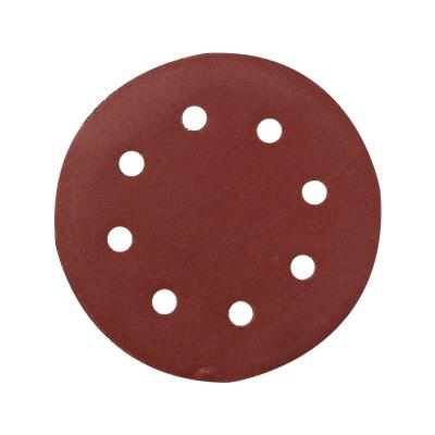 China Alumina 7 Inch 8 Holes Sanding Sander Aluminum Oxide Sandpaper For Wall Painting for sale