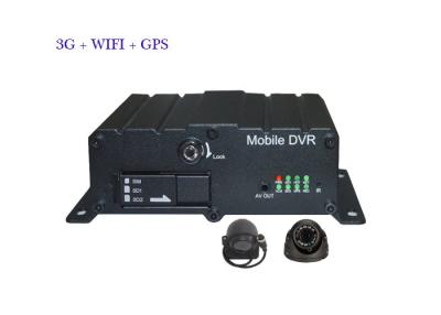 China Los datos autos DVR de la tarjeta de H.264 SD de la ayuda móvil del vehículo 3G sobreescriben con entrada de video de 4 canales en venta