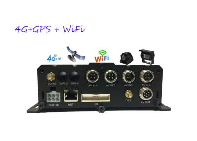 China Network HD Mobile DVR With 4G GPS 4 Channel Black MDVR Center monitoring for sale