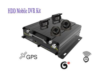 China Alta caja negra GPS 3G 4G del vehículo del canal 720P del sistema de seguimiento de GPS del coche de la definición HDD 4 en venta