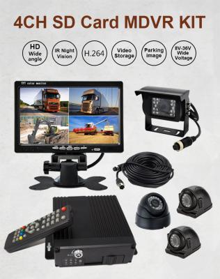 China 7 Inch MDVR Monitor Mobile DVR Camera Systems With GPS 3G / Free Software for sale