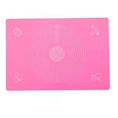 China Viable Hot Sales Silicone Kneading Pad Baking Mat With Scale High Temperature Resistant Oven Pad for sale