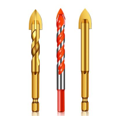 China Make The Hole GOLDMOON Hardware Portable Manual Glass Drill Bit Diamond Drilling Bit For Glass for sale