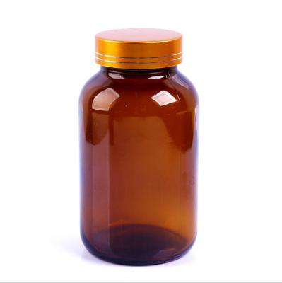 China Personal Care Packager 60cc 75cc 100cc 120cc 150cc 200cc 250cc 300cc 400cc 500cc Amber Glass Medical Screw Top Bottles Wide Mouth Container Jars for sale