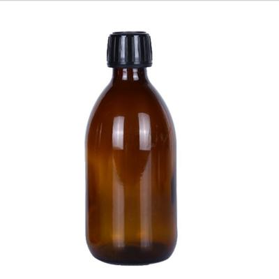 China Amber Round Hydrosol Essential Oil Emulsion Recyclable Cosmetic Medicine Eco-friendly Boston Glass Oral Liquid Bottle for sale