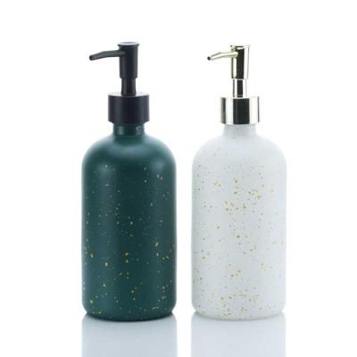 China 16oz 500ml Glass Hand Wash Foam Soap Lotion Shampoo Dispenser Eco-friendly Recyclable Liquid Bottle for sale