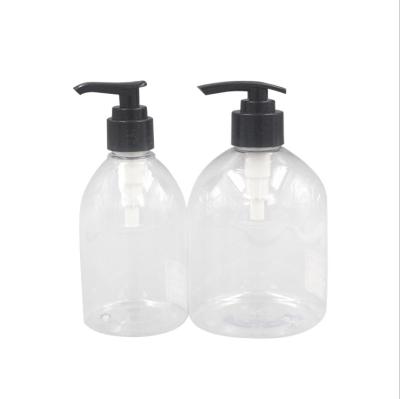 China Personal Care Empty Gel Bottle 500Ml PET Wash Bottle Plastic Clear Foaming Hand Sanitizer Pump Bottle With Pump for sale