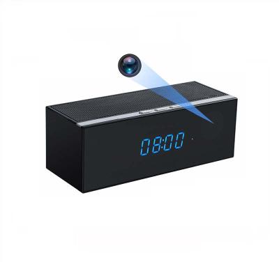 China NIGHT VISION Tooth Speaker Mini Spy Camera Hidden Camera Blue Alarm Clock Wifi Clock Camera for sale