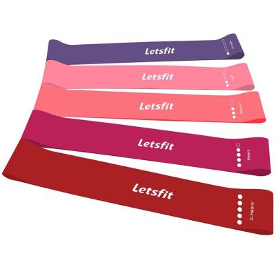 China Mini Natural Latex Exercise Portable Custom Logo Loop Natural Latex Resistance Loop Double Bands for sale