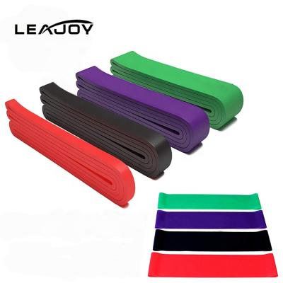 China Durable Hot Selling 100% Natural Latex Amazon Custom Logo Exercise Fitness Resistance Loop Bands for sale