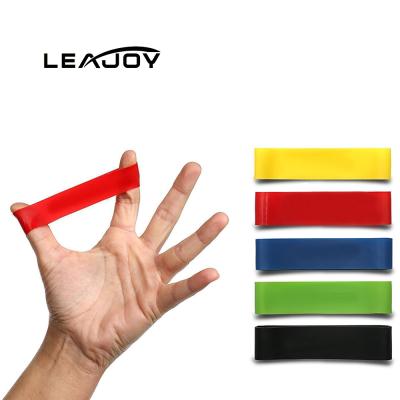 China Light Weight 100% Natural Latex Finger Stretcher 5 Mini Resistance Loop Bands For Hand Level Exercise for sale