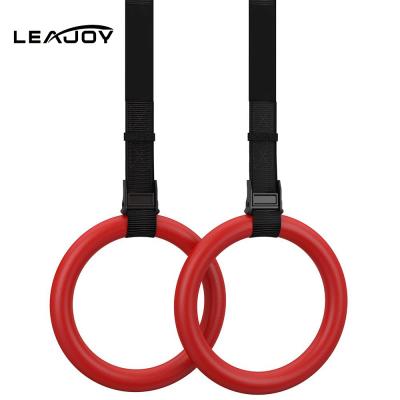 China For Core Strength Exercises LEAJOY Fitness Equipment Workout ABS Plastic Gymnastic Rings for sale