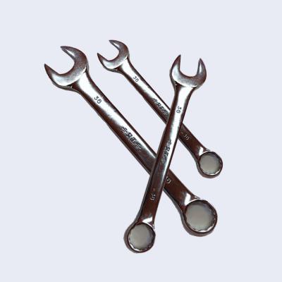 China Carbon Steel Crash Shopping Hardware Tools Chrome-plating Combination Wrench For Mechanical Maintenance for sale