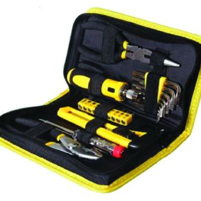 China Hot Selling Portable Tool Kit 24pcs Household Hardware Tool Kit In Zipper Bag for sale