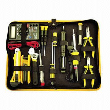 China Portable High Quality DIY Tools Kit With Zipper Bag Combination of 19 Pieces Tool Kit for sale