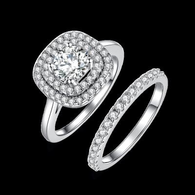 China CLASSIC High Quality Jewelry Channel Setting Sterling Silver 925 Solitaire Diamond Ring for sale