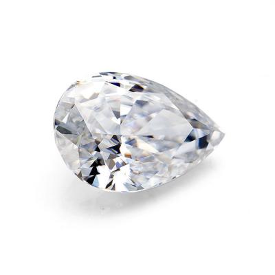 China Fire Fine Jewelry Super White Color VVS GRA Color Play Or Color D Certified 0.3-5 Carat Loose Gemstone Pear Cut Moissanite for sale