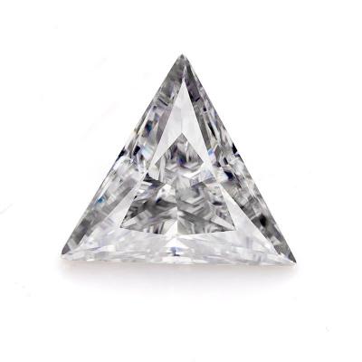 China Fire Jewelry D Luxury Color Set or Color GRA Certified 0.1-2 Carat Trillion Cut Moissanite Loose Gemstone for sale