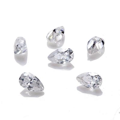 China Fire Color Play or Wholesale VVS1 D Color 3MM Oval Gemstones Pear Cut Loose Moissanite Stones for sale