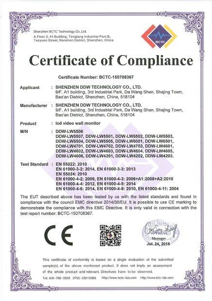 CE EMC Certification - Shenzhen DDW Technology Co., Ltd.