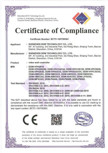 CE EMC Certification - Shenzhen DDW Technology Co., Ltd.