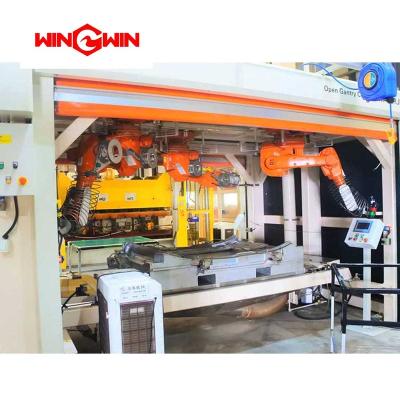 China High efficiency ABB robot cnc waterjet cutting machine for car interior cutting application for sale