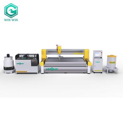 China Building material shops high precision water jet cutting machine 5 axis steel water jet cutter for sale