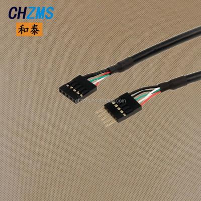 China Motorcycle 5P Male To Dupont Female Cable With Good Quality Jacket Wire Internal 5 Pin USB IDC Motherboard Header Cable M/F for sale