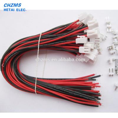 China Motorcycle 3.96mm Female VH3.96 2 Pin Wire With Male Pin Connector Leads Red And Black Color 22AWG 2 Leads 200mm (8inch) for sale