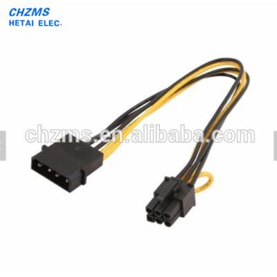 China Moto 4 Pin Molex LP4 6 to PCI-E Pin Power Adapter Converter Graphics Card Cable PC for sale