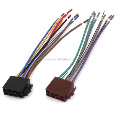 China Automotive Pair Car Radio Wire Harness Female Connector Auto Stereo Cable For VW for sale