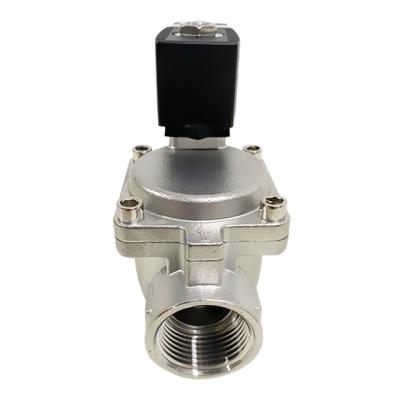 China General High Quality Pilot Type DN15-DN50 12v Stainless Steel Gas Solenoid Valve for sale