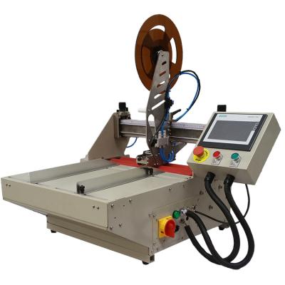 China Building Material Shops HOT # RMD # TMB 500 # Renovated Wood Board Teardrop Double Sided Tape Dispenser Machine / Tear Tape Applicator For Propylene Box for sale