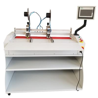 China Building material shops TMP 1060# automatic double sided adhesive machine using touch screen / high precision automatic adhesive labeling machine for sale