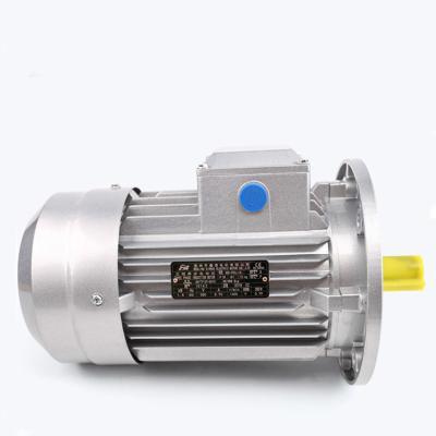 China Totally Enclosed MS Series 3 Phase 1.5kw 2hp Ac Asynchronous Electric Motor With Aluminum Housing for sale