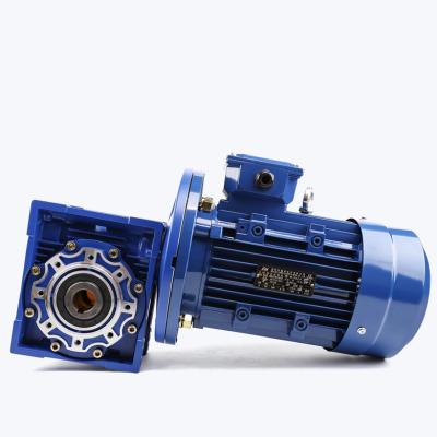 China Motor China Manufacturer 220V RV NMRV Series AC Electric Motor Worm Gear Speed ​​Reducer for sale