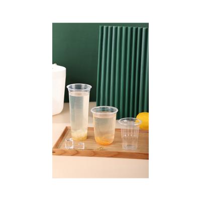 China Beverage Vend Good Price High Quality Transparent Injection Cup Cool Plastic Cups for sale