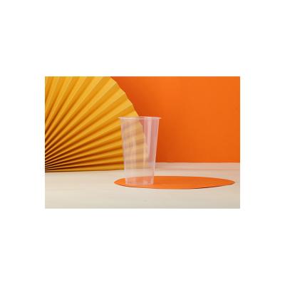 China Cheap and high quality circle transparent cup single wall injection plastic cups for sale