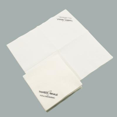 China White Bamboo Restaurant Table Napkins Paper Napkin Printing Paper Napkin 1-4ply Euroepan Custom Food Contact Grade for sale